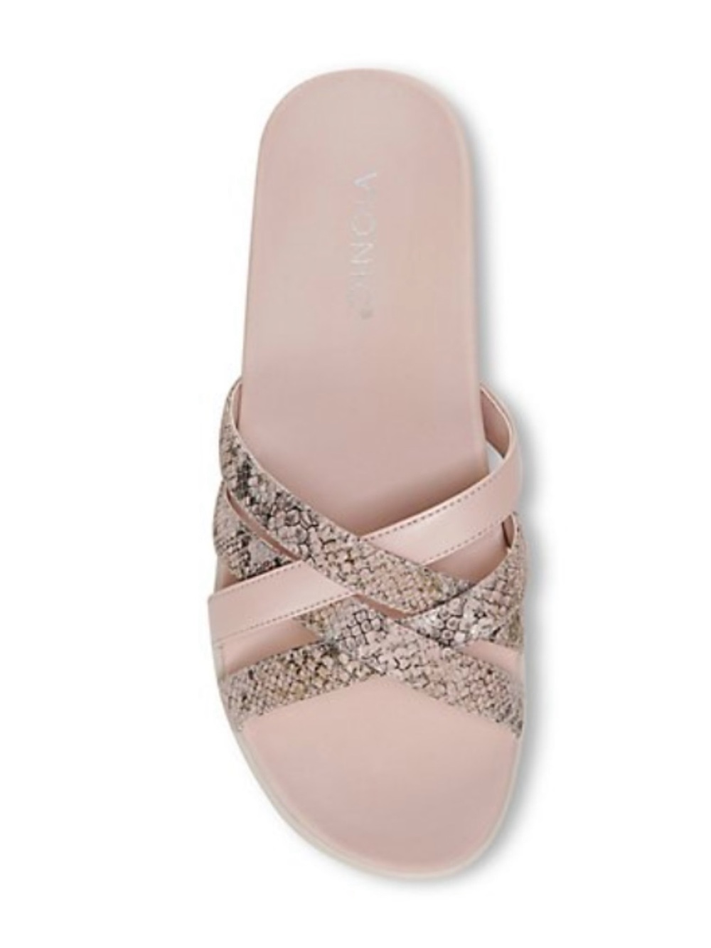 Vionic Women's Pink Tan Slip-On‎ Sandals